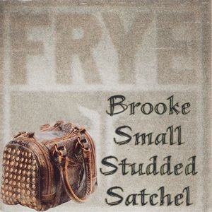 Frye Brooke small studded distressed satchel